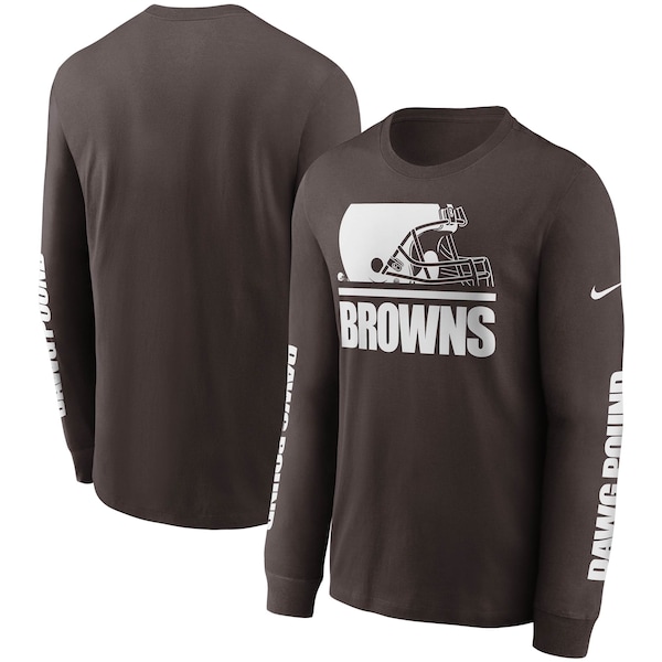 Cleveland Browns Nike Split Local Long Sleeve T-Shirt - Brown