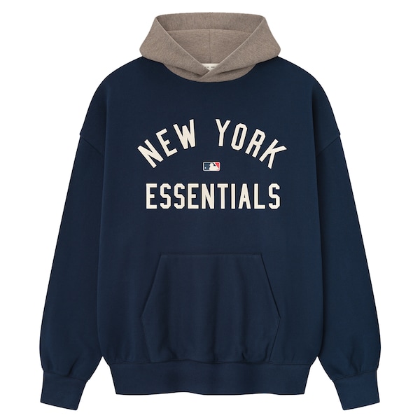 Men's New York Yankees Fear of God x MLB Navy/Heather Gray Sport Fit Hoodie