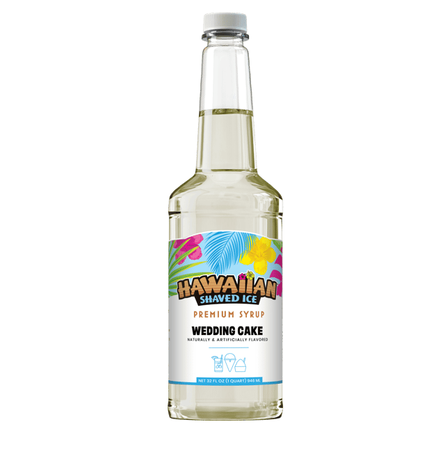 Wedding Cake Shaved Ice & Snow Cone Flavored Syrup - Pint