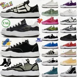 Maison Mihara Yasuhiro Designer hiking canvas shoes Toe Cap MMY fashion leather black white sneakers luxury flat loafers outdoor jogging walking shoe 35-44