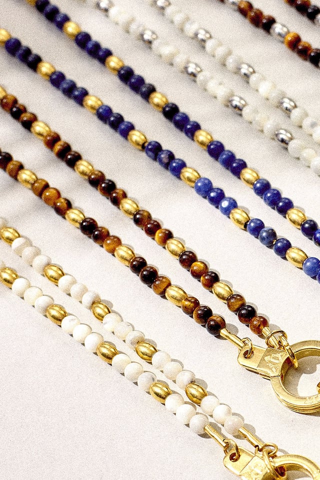 Tiny Treasure Beaded Gemstone Necklace