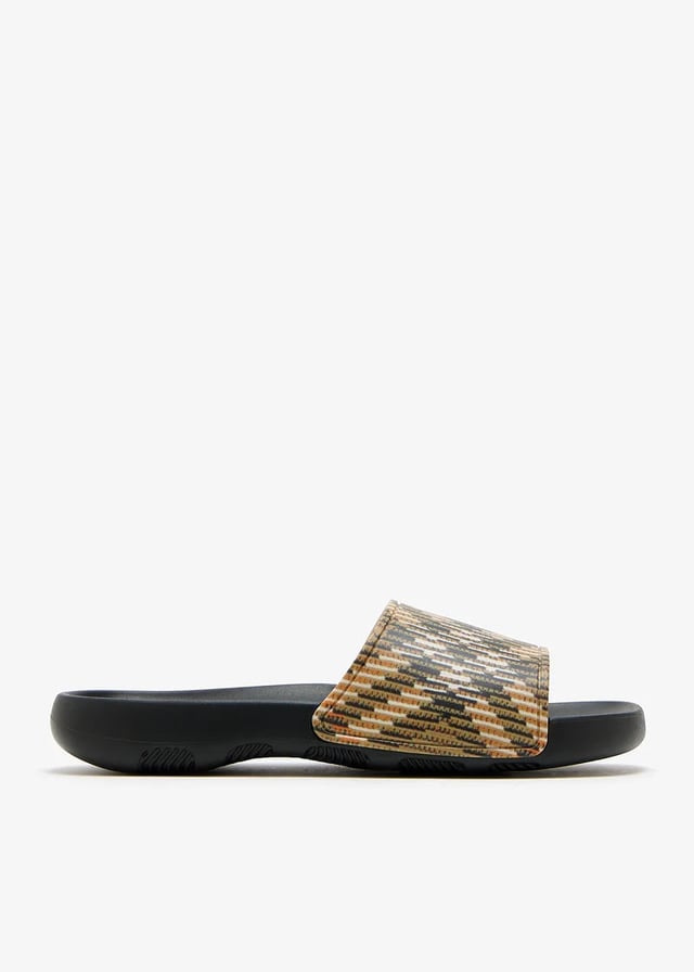 Burberry Brown Slides Dive M