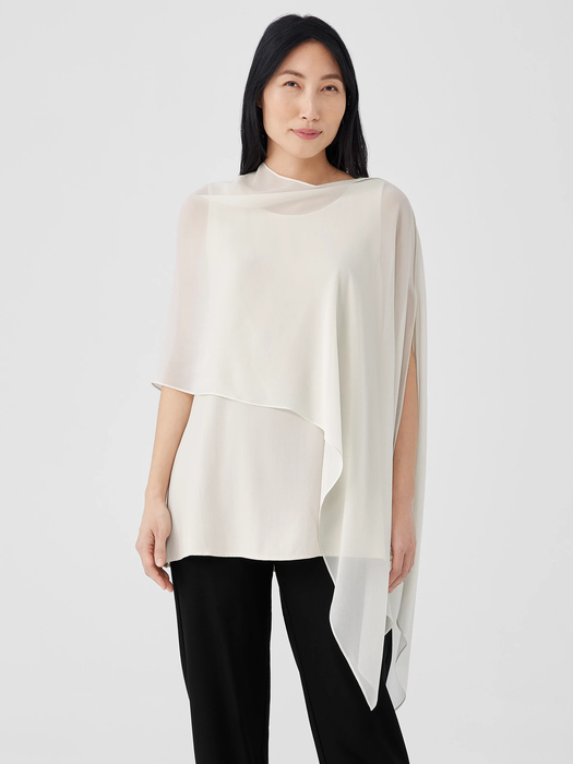 System Sheer Silk Georgette Wrap