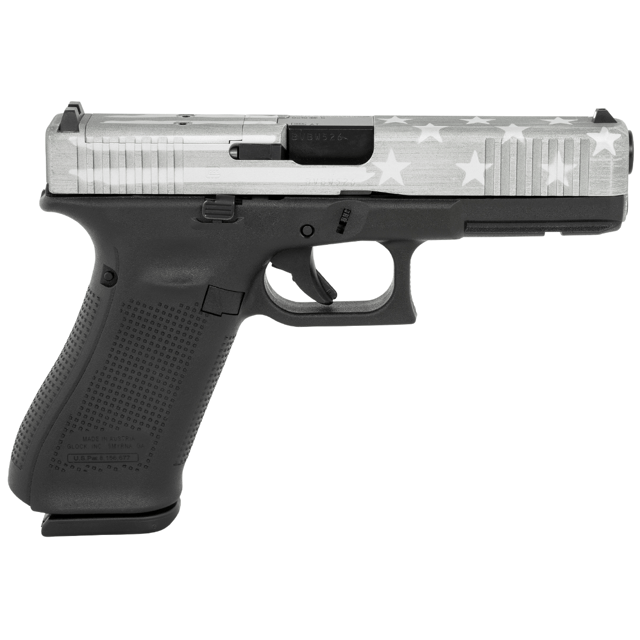 Glock G22 Gen5 40 S&W Worn Flag Cerakote Semi Automatic Handgun