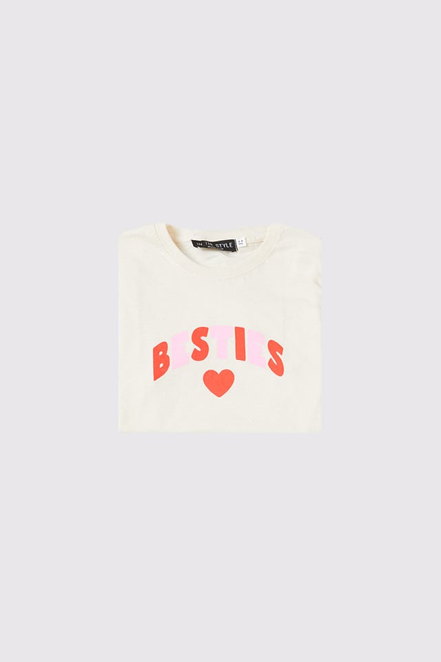 Kids 'Besties' Slogan T-shirt