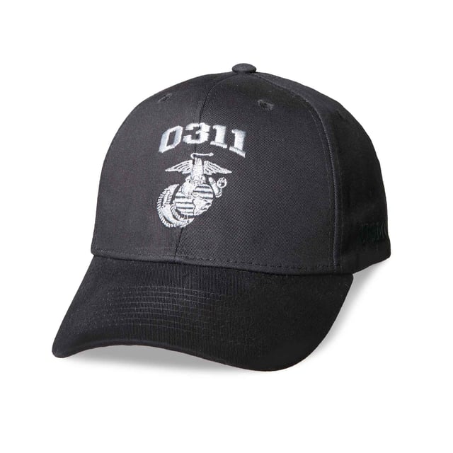 Marine Corps MOS Embroidered Cover - Black with Gray