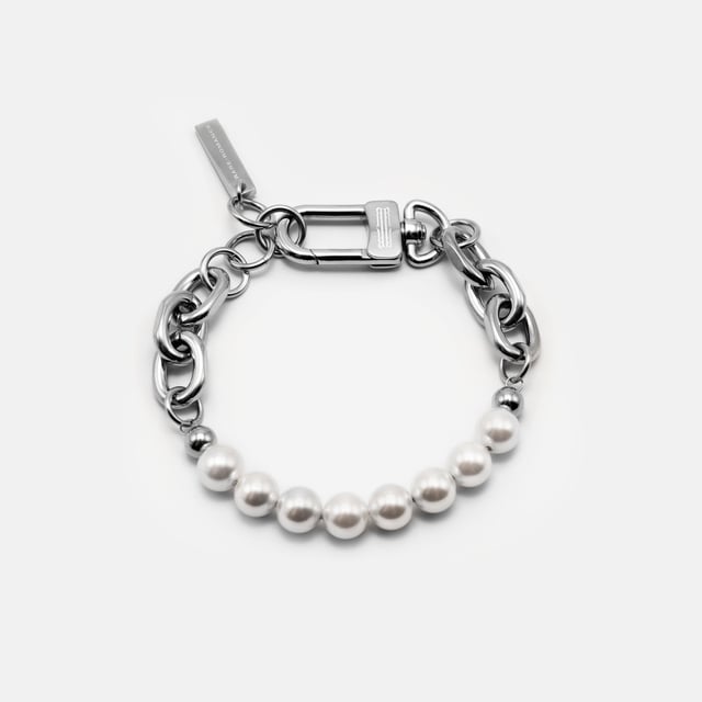 CABLE LINK PEARL BRACELET
