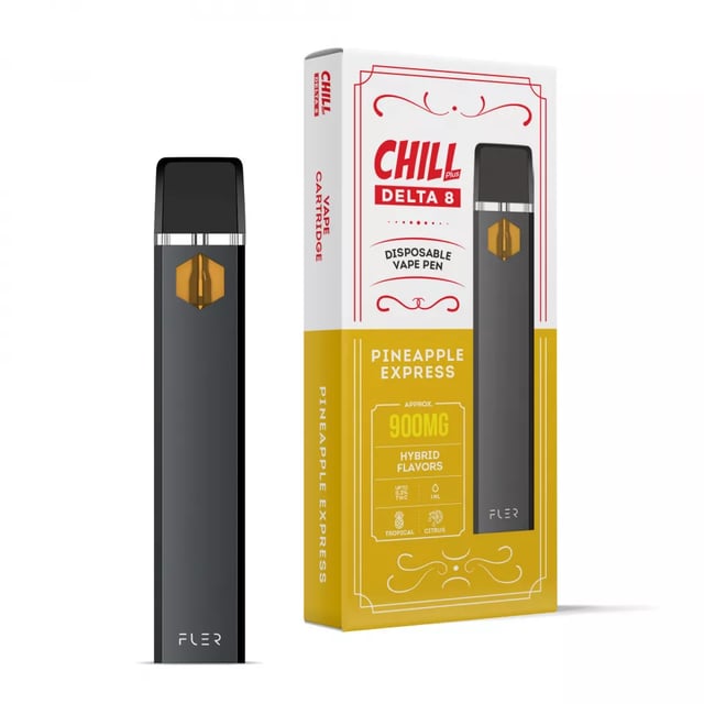900mg D8 Vape Pen - Pineapple Express - Hybrid - 1ml