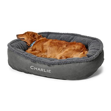 Orvis ComfortFill-Eco™ Wraparound Dog Bed with Fleece