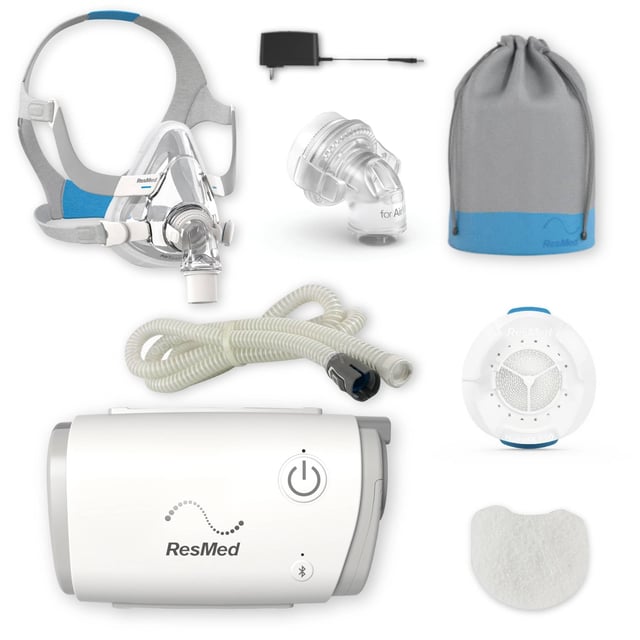 AirMini Travel CPAP Machine Bundle with AirTouch F20 Full Face Mask Bundle