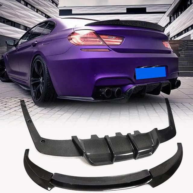 BMW 6 Series F06 F12 F13 M6 Front Bumper Lip Rear Bumper Diffuser Carbon Fiber