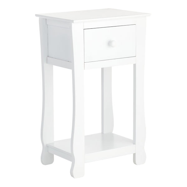 1-Drawer Thick Leg End Table, 26"