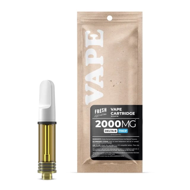 THCP, D8 Vape Cart - 2000mg - Sunset Sherbet - In - 2ml - Fresh