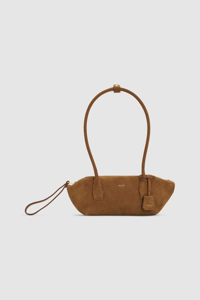 Breeze Baguette Suede Dark Teak