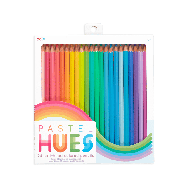 Pastel Hues Colored Pencils - Set of 24