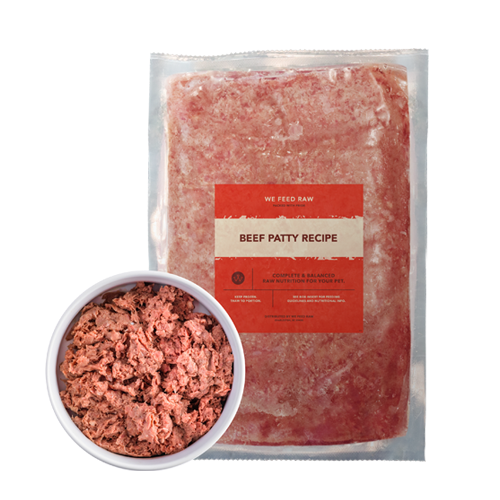 Raw Beef Recipe Patty For Dog | We Feed Raw