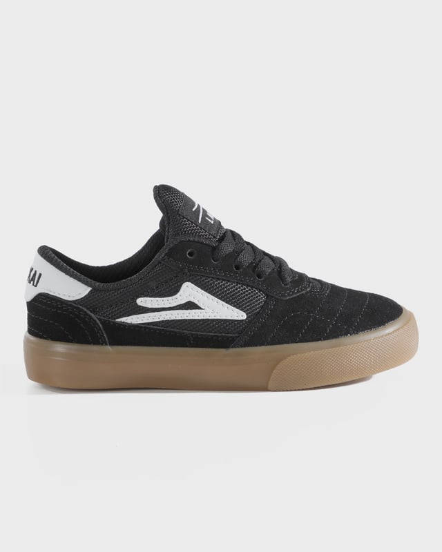 Cambridge Kids - Black/Gum Suede