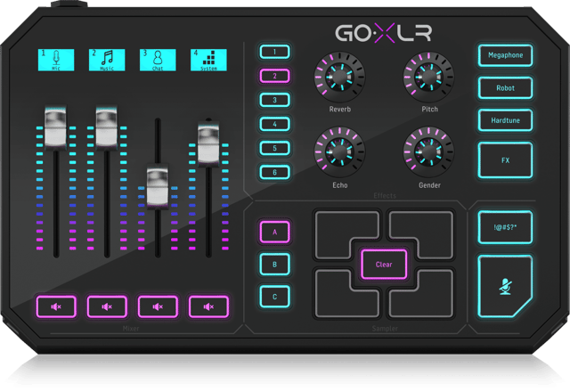 TC Helicon GoXLR Mixer, Sampler, & Voice FX for Streamers
