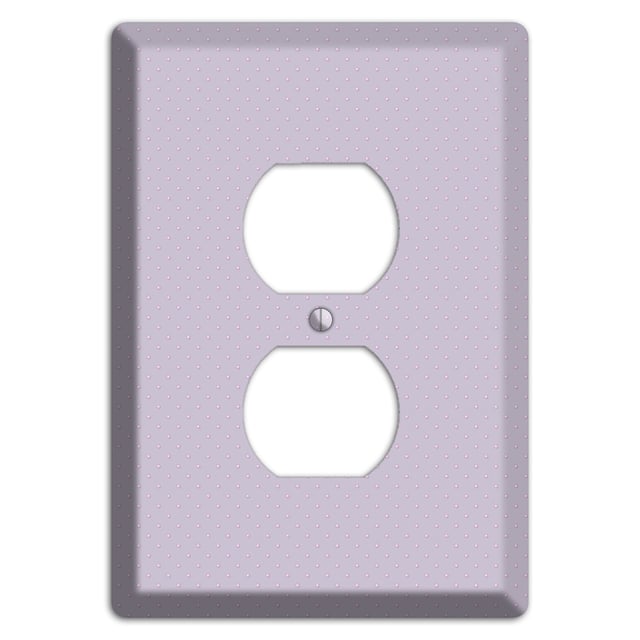 Lavende with Tiny Dots Duplex Outlet Wallplate