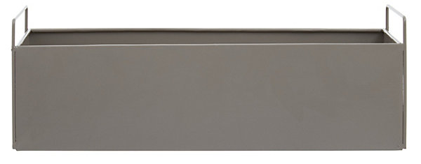 Interiors by Premier Iron Constructed Design Large Grey Plant Box, Minimalist Garden Planter, Versatile Garden Box For Planting