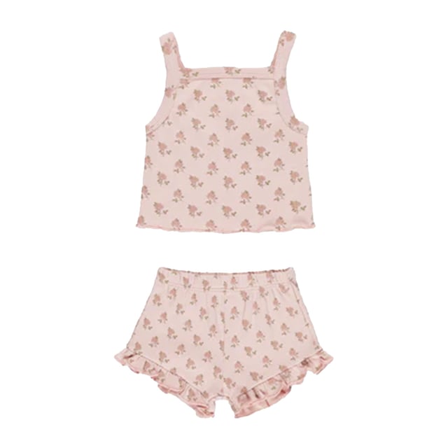2pc Roses Shortie Set