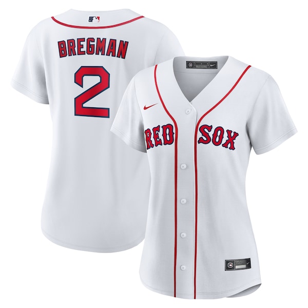 Women's  Boston Red Sox Alex Bregman Nike White Home Replica Jersey
