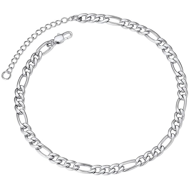 Silver Figaro Anklet