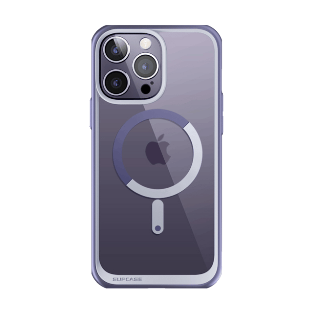 iPhone 14 Pro Max 6.7 inch Unicorn Beetle MAG Slim Clear MagSafe Case-Deep Purple