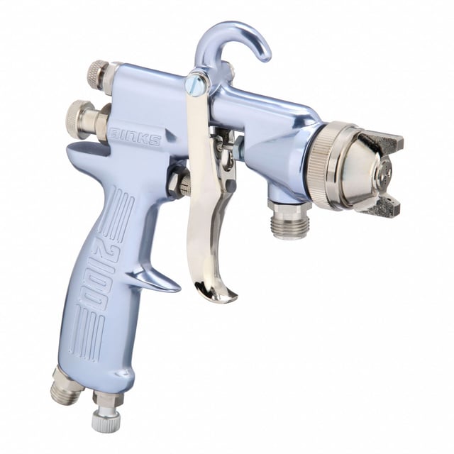 BINKS Conventional Spray Gun: Conventional, 14 in, 1/4 in Air Inlet Size, Adhesives/Epoxies, NPS