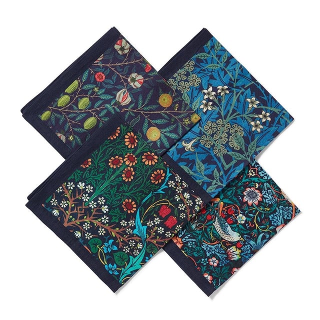 William Morris Botanical Print Napkin Set