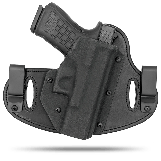 Glock Compatible - Fits Model 40 10mm - IWB & OWB - Double Clip Holster