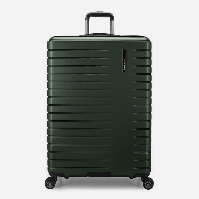 Archer Large Checked Luggage Suitcase Piece with 4 Spinner Wheels