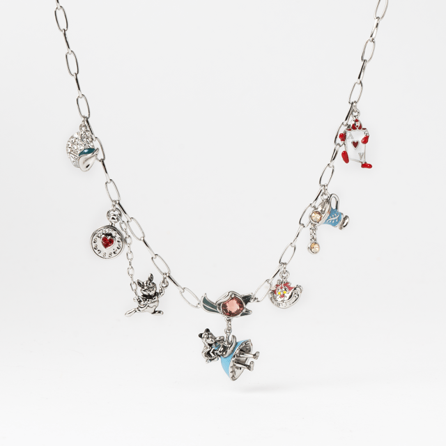 Disney Alice in Wonderland Charm Necklace