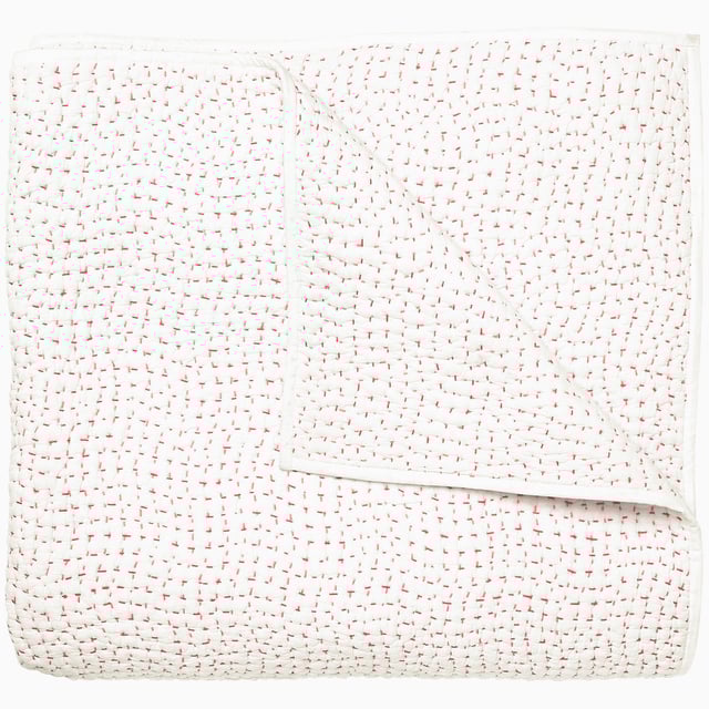 Organic Hand Stitched Lotus Quilt