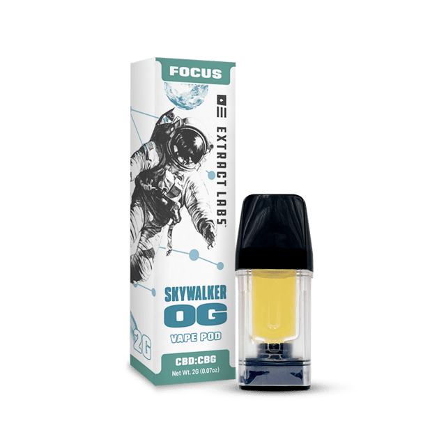 CBD CBG Focus Pod | Skywalker OG 2G | Extract Labs