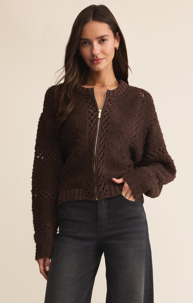 Sundance Zip-Up Sweater Jacket