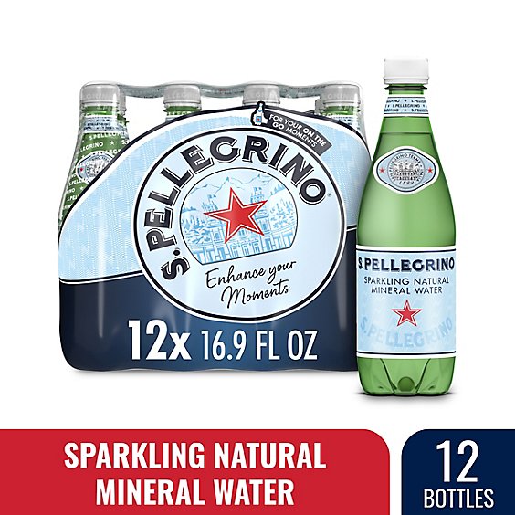 S. PELLEGRINO Sparkling Natural Mineral Water - 12-16.9 Fl. Oz.