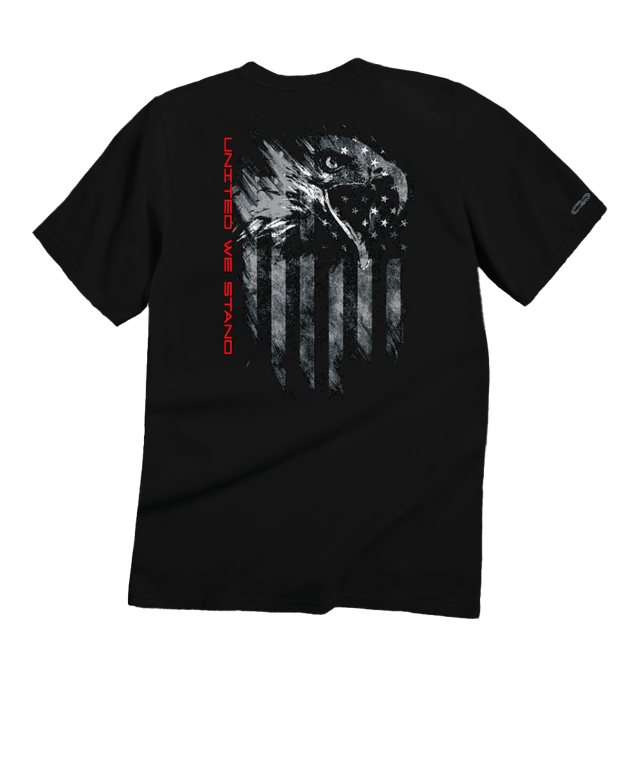United Eagle - Black Short Sleeve Crewneck T-Shirt