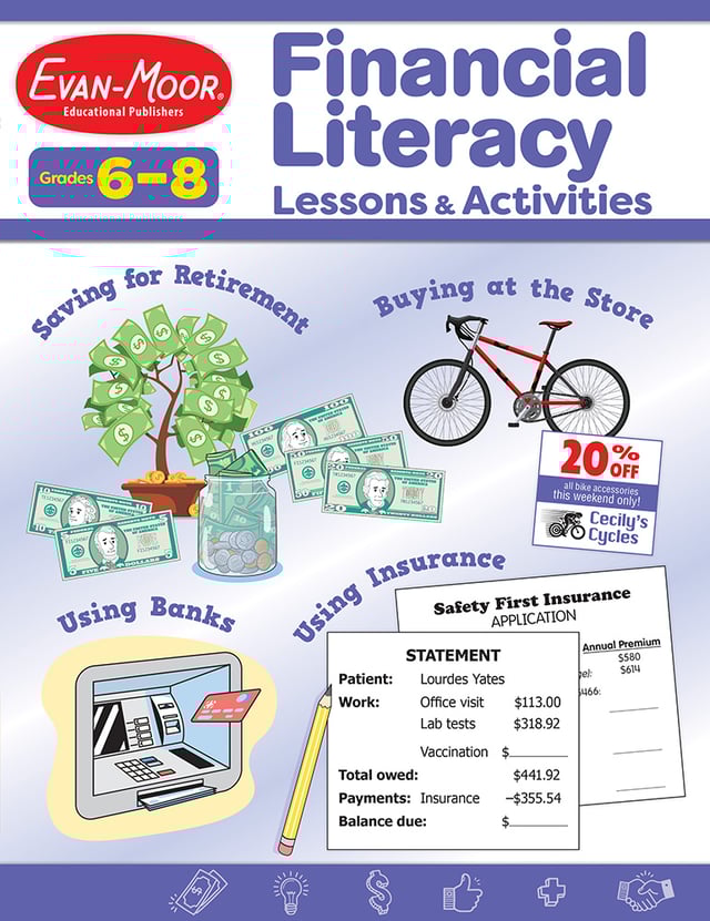 Financial Literacy Lessons and Activities, Grades 6–8 — Teacher’s Resource, Print