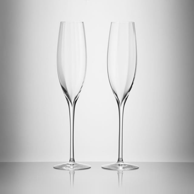 Elegance Optic Classic Champagne Flute, 8oz, Set of 2
