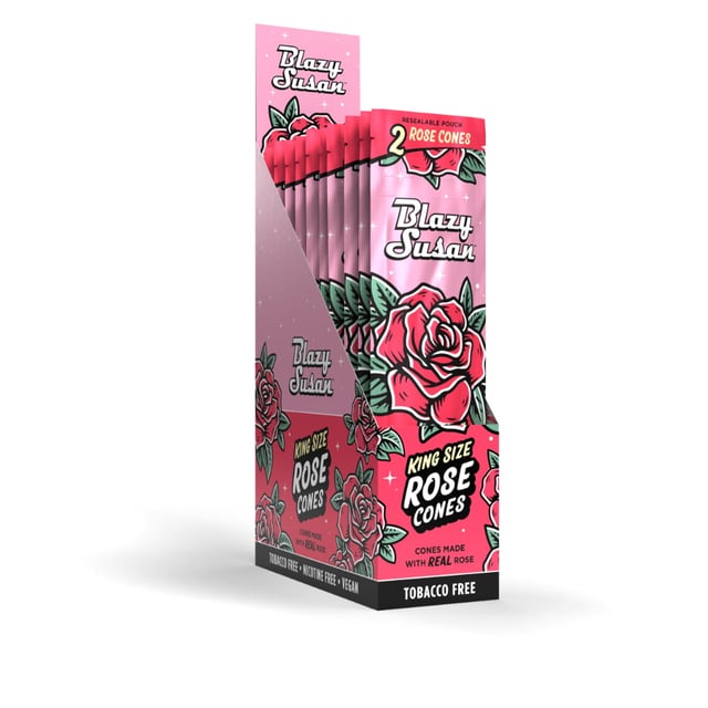 Rose Wrap Cones | Full Box - Blazy Susan | Denver, CO | Premium Smoking Accessories