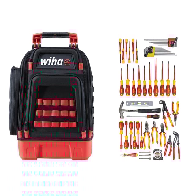 59 Piece Master Electrician's Insulated Tool Kit in Heavy Duty Backpack