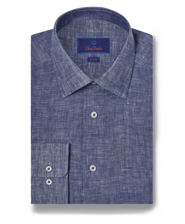 TBSP10104476 | Denim Linen Dress Shirt