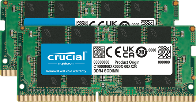 Crucial 32GB Kit (16GBx2) DDR4-2666 SODIMM | CT2K16G4SFRA266 | Crucial EU