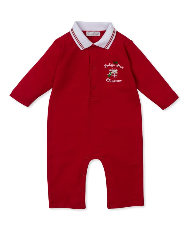 Baby's First Christmas 25 Collar Playsuit