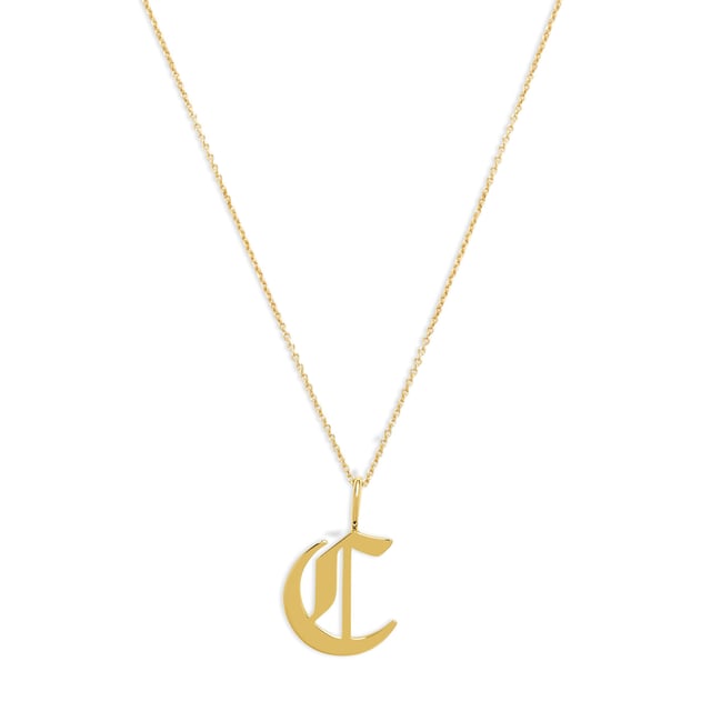 THE OLD ENGLISH PENDANT NECKLACE (UPPERCASE)