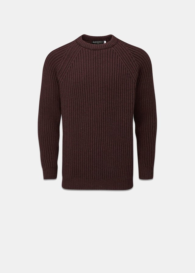 Fisherman Jumper Burgundy