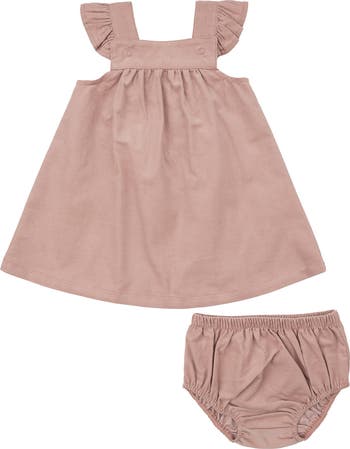 Corduroy Jumper Dress & Bloomers