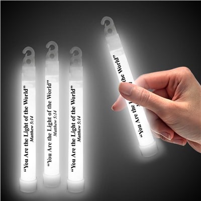 Matthew 5:14 White 6" Glow Sticks