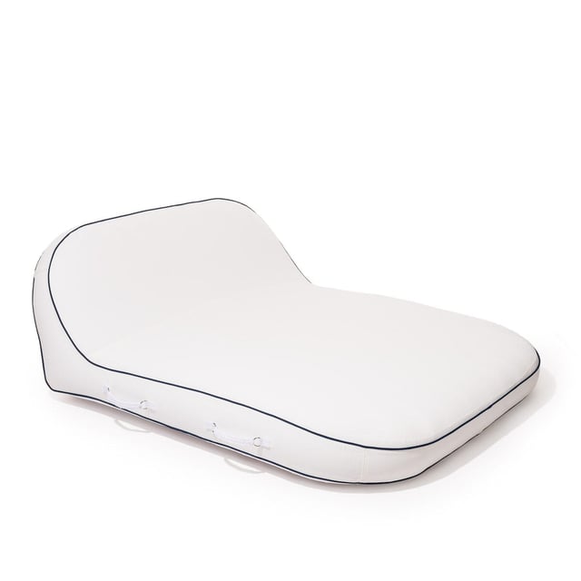 The XL Pool Lounger - Rivie White